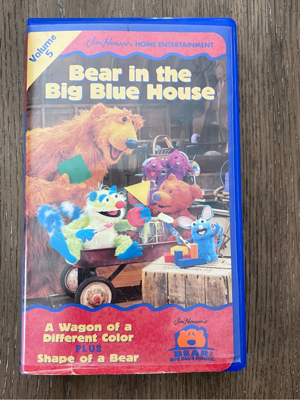 Bear in the Big Blue House Vol. 5 VHS A Wagon of a Different Color RARE VTG